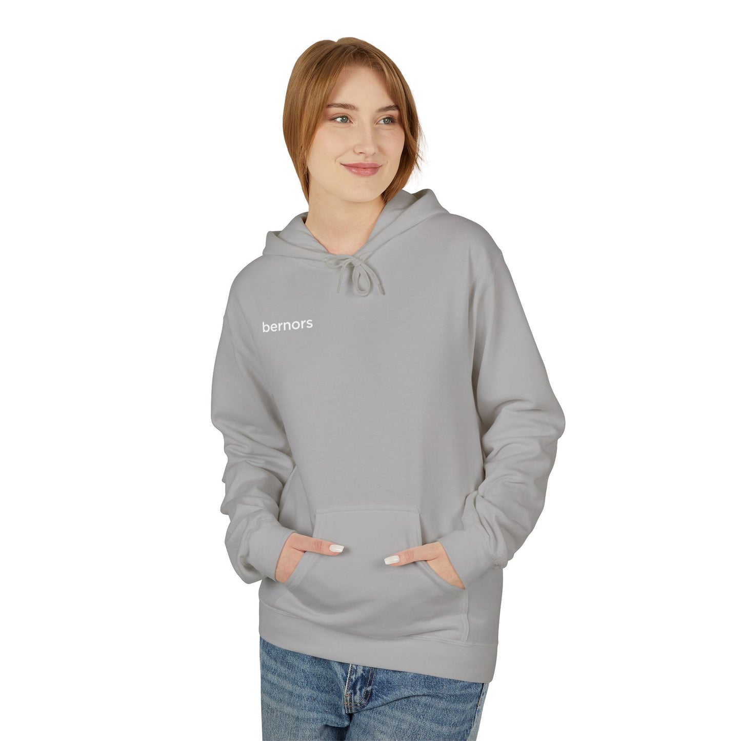 Classic White Fleece Hoodie